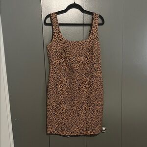 H&M Leopard Print Sleeveless Dress